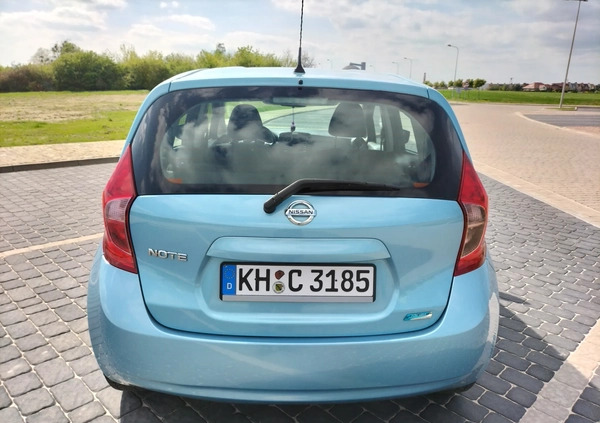 Nissan Note cena 28300 przebieg: 107000, rok produkcji 2014 z Gostyń małe 254